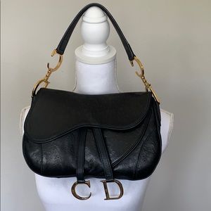 ** SOLD** Christian Dior Double Saddle Black